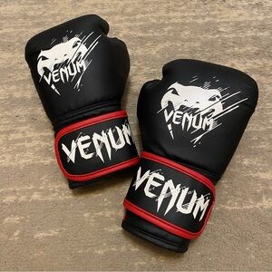 Venum Kids UFC MMA Boxing Gloves - Black and Red